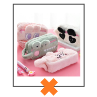 Etui fluffy krokodil XL